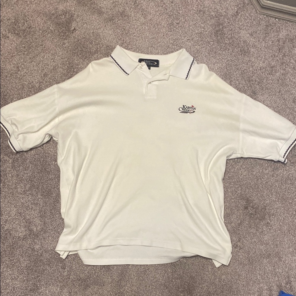 No Fear White Polo Shirt for Men